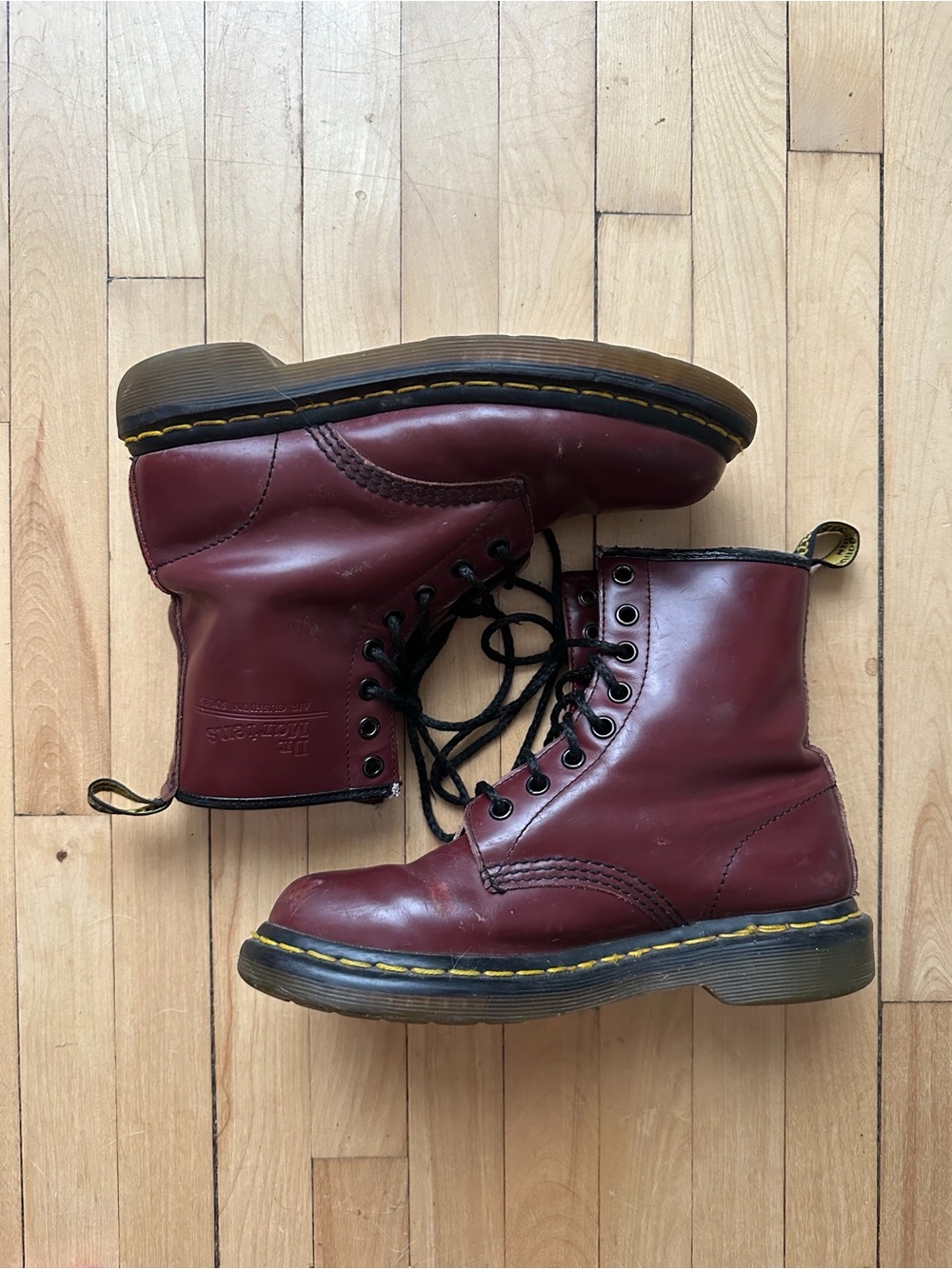 Dr. Martens Cherry Red Leather Boots